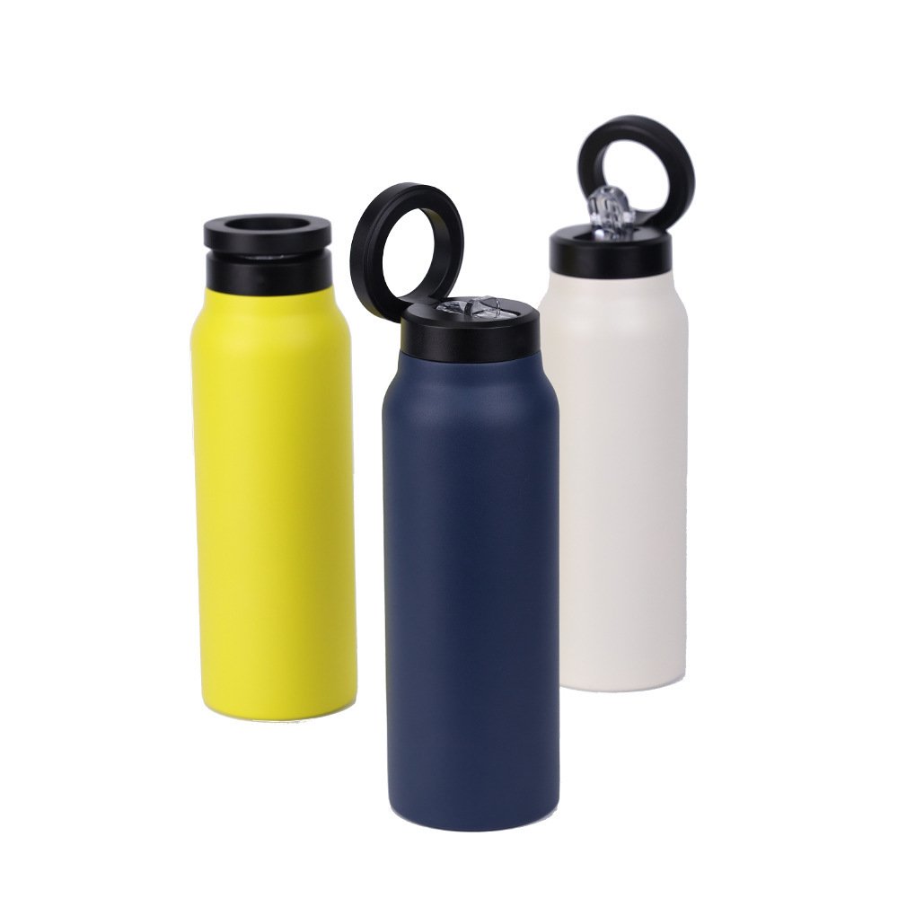 304 Stainless Steel Vacuum Cup Creative Magnetic Water Cup Insulated Sports Water Bottle With Straw Outdoor Insulated Water Mug With Magnetic Phone Holder - Image 7