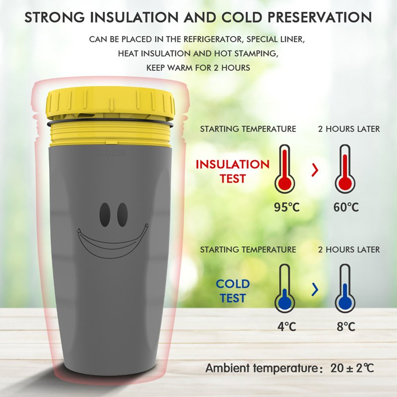 No Cover Twist Cup Travel Portable Cup Double Insulation Tumbler Straw Sippy Water Bottles Portable For Children Adults - Image 7