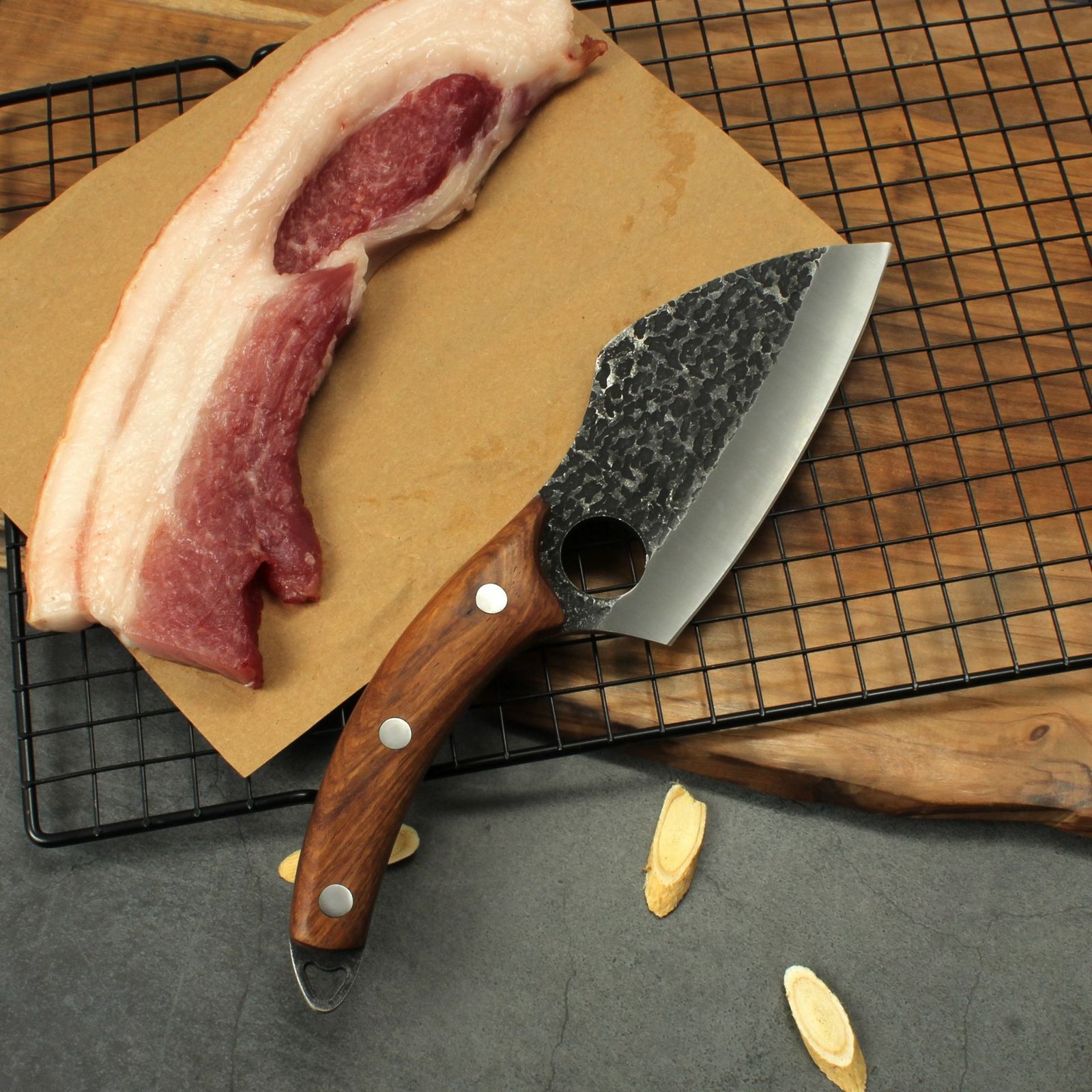 Forged Small Kitchen Boning Knife - Image 9