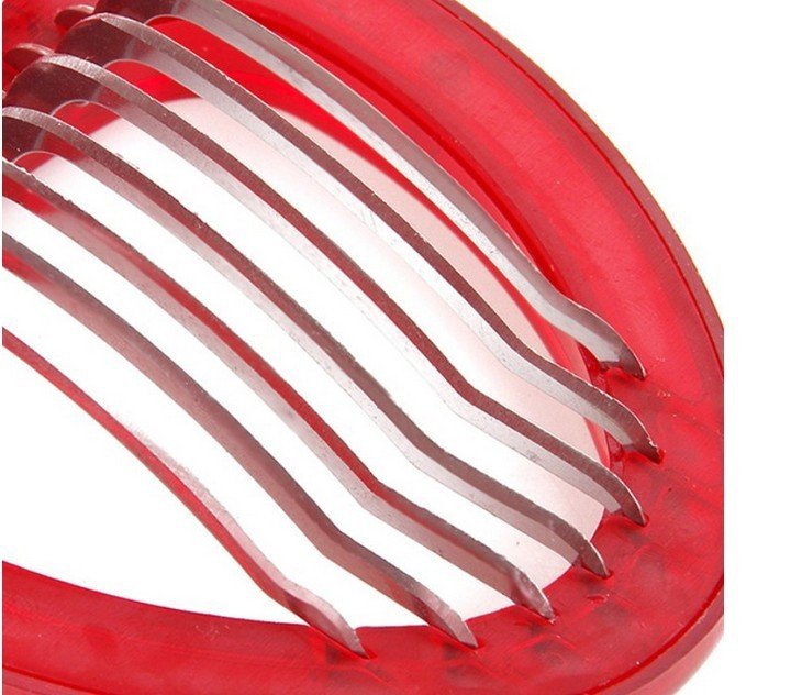 Red Strawberry Slicer Plastic Fruit Carving Tools Salad Cutter Berry Strawberry Cake Decoration Cutter Kitchen Gadgets - Image 5