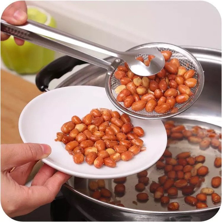 Multi-functional Oil Food Folder Kitchen Accessories Stainless Steel Fried Food Oil Scoop - Image 10