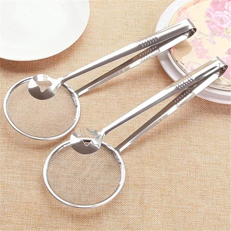 Multi-functional Oil Food Folder Kitchen Accessories Stainless Steel Fried Food Oil Scoop - Image 2