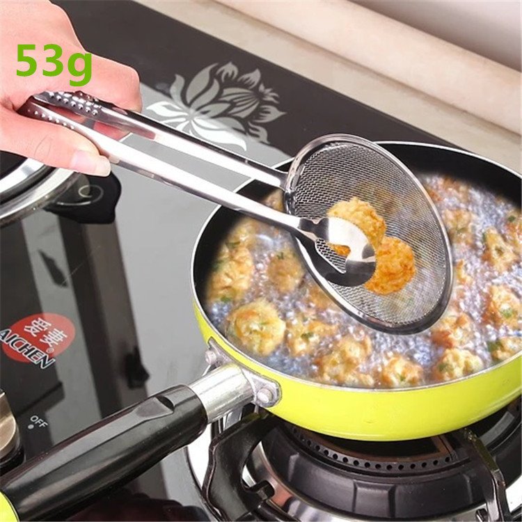Multi-functional Oil Food Folder Kitchen Accessories Stainless Steel Fried Food Oil Scoop - Image 6
