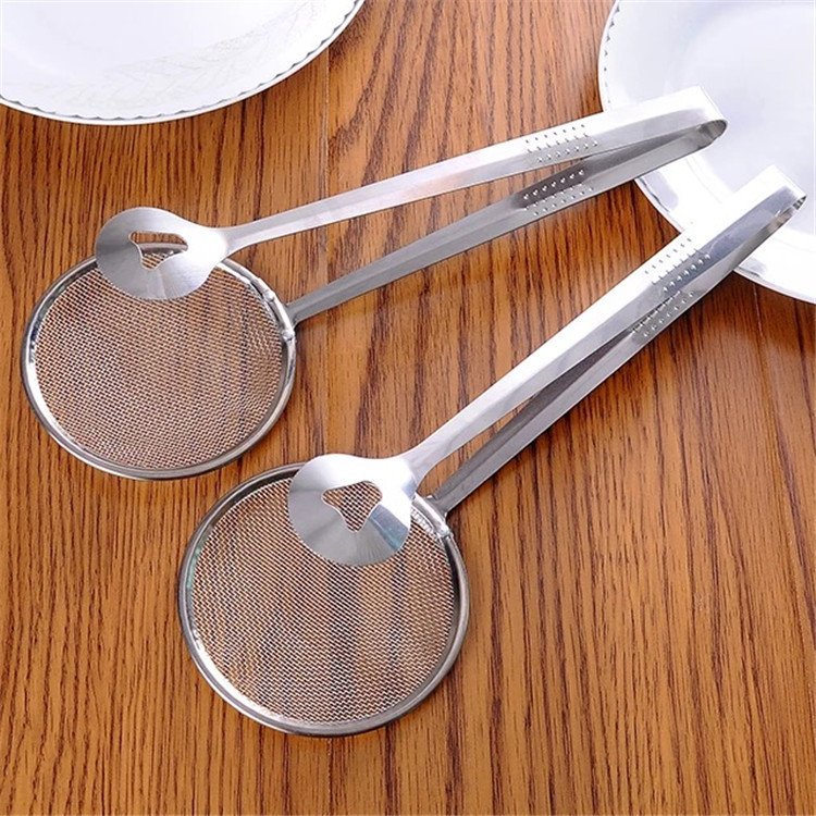Multi-functional Oil Food Folder Kitchen Accessories Stainless Steel Fried Food Oil Scoop - Image 5