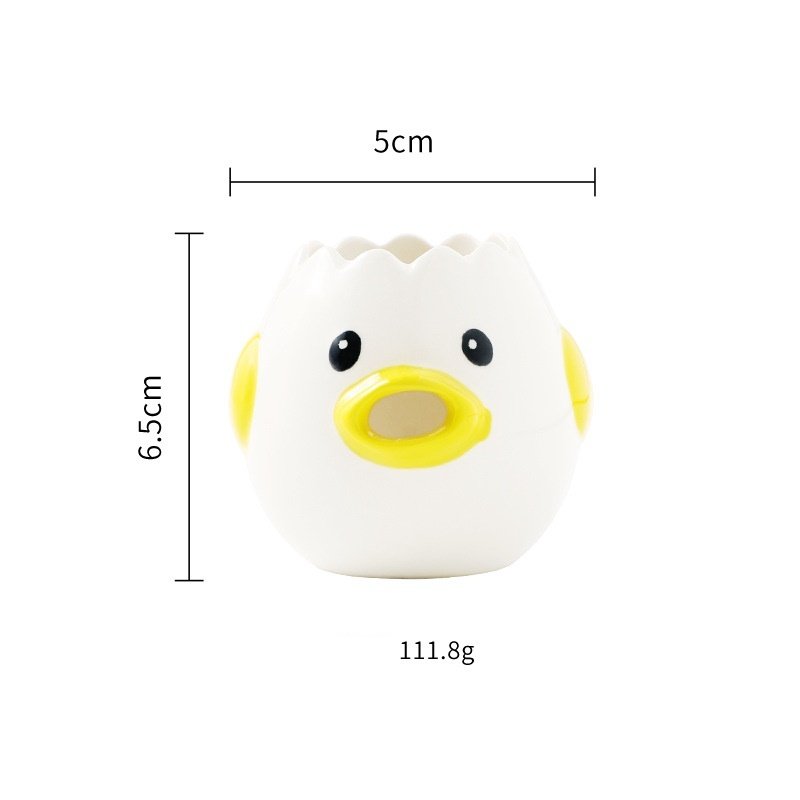 Cute Chicken Ceramic Egg White Separator Kitchen Accessories Practical - Image 2