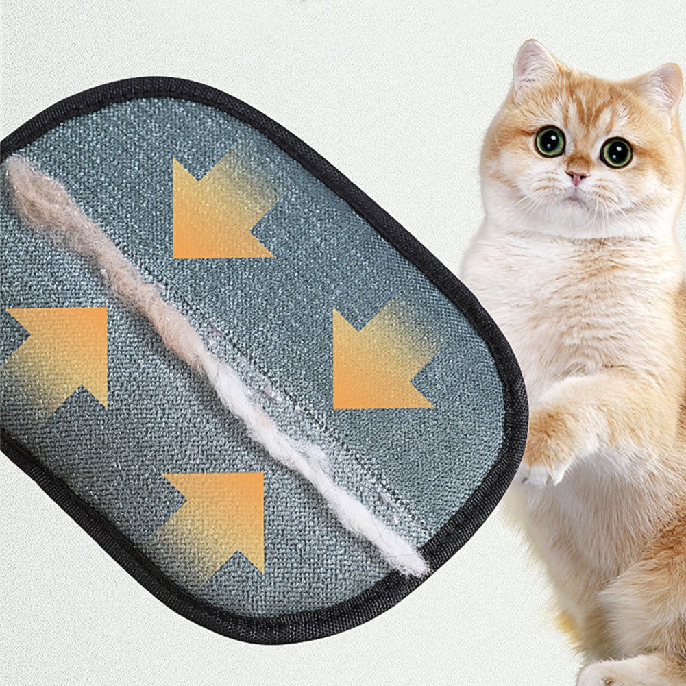 Pet Hair Remover Mitt Pet Hair Remover Gloves Deshedding Brush Glove For Dog Cat Rabbit With Long Short Curly Hair - Image 4