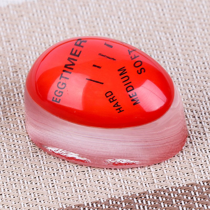 Egg Timer Perfect Color Changing Timer Yummy Soft Hard Boiled Eggs Cooking Kitchen Eco-Friendly Resin Egg Red Timer Tools - Image 8