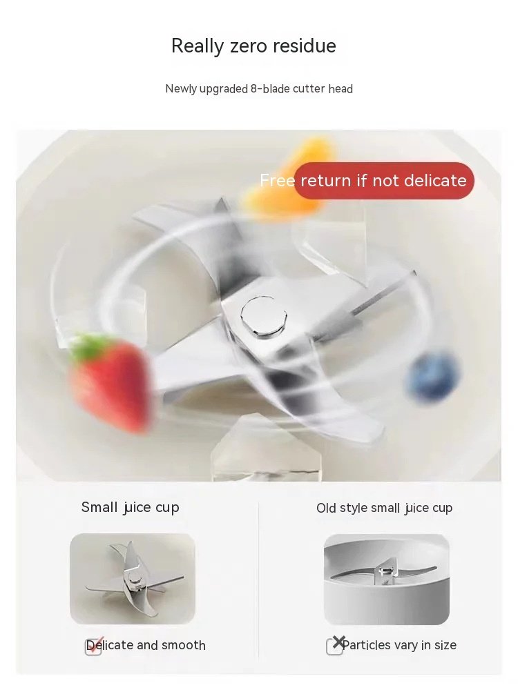 Fried Juice Blender Household Vegetables And Fruits Multi-functional Household Charging - Image 3