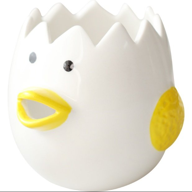 Cute Chicken Ceramic Egg White Separator Kitchen Accessories Practical - Image 3