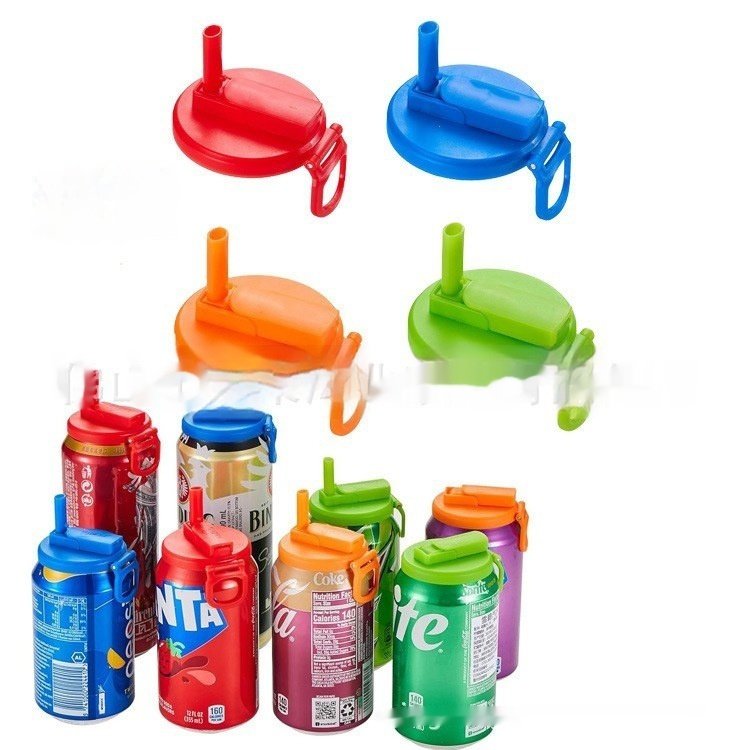 Soda Can Lid Straw Soda Can Lid Cola Cans Cup Lid Reusable Can Stopper For Soda Beer Drinks Juice Coke Beverage Cap Fits Standard Coke Can - Image 7