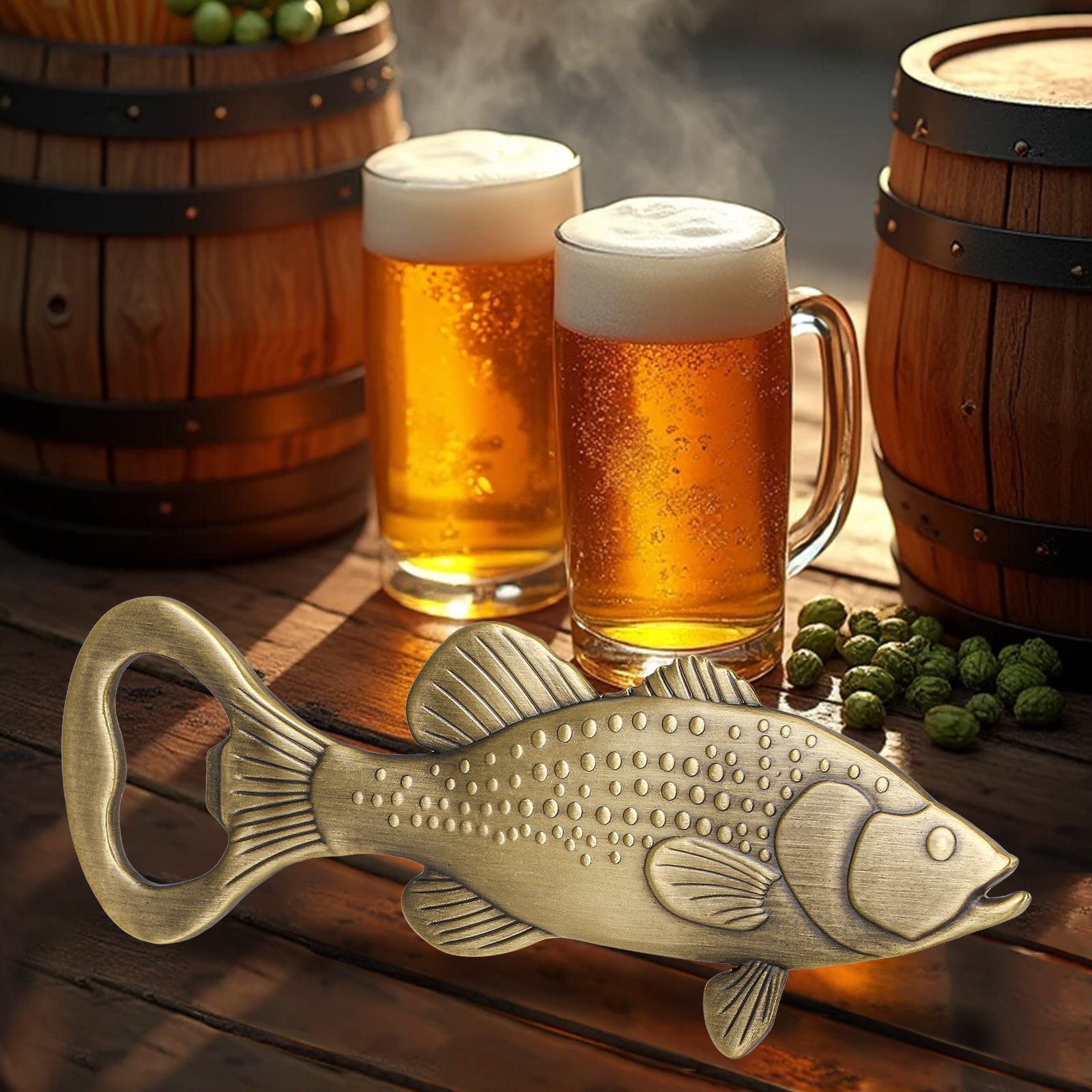 Creative Sea Bass Bottle Opener With Velvet Bag , Exclusive Gift For Fishing Enthusiasts, Bar Tool For Beer Enthusiasts, Ideal For Home And Bar Use, Novel Bar Accessories For Opening Beer - Image 10