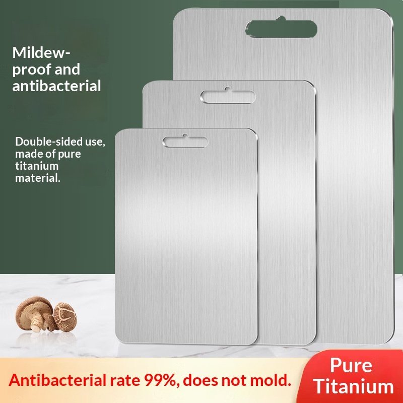 Stainless Steel Panel And Chopping Board Kitchen Household Thickened Double Sided Cutting Board Block Kneading Dough Board - Image 8