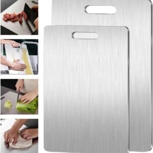 Stainless Steel Panel And Chopping Board Kitchen Household Thickened Double Sided Cutting Board Block Kneading Dough Board