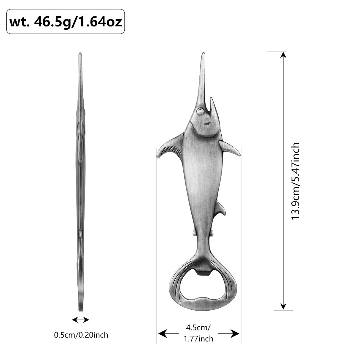Creative Swordfish Handle Metal Beer Bottle Openers Kitchen Bar Accessories Tools Beer Gifts Beer Openors Kitchen Gadgets - Image 6