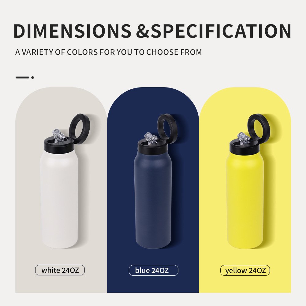 304 Stainless Steel Vacuum Cup Creative Magnetic Water Cup Insulated Sports Water Bottle With Straw Outdoor Insulated Water Mug With Magnetic Phone Holder - Image 8