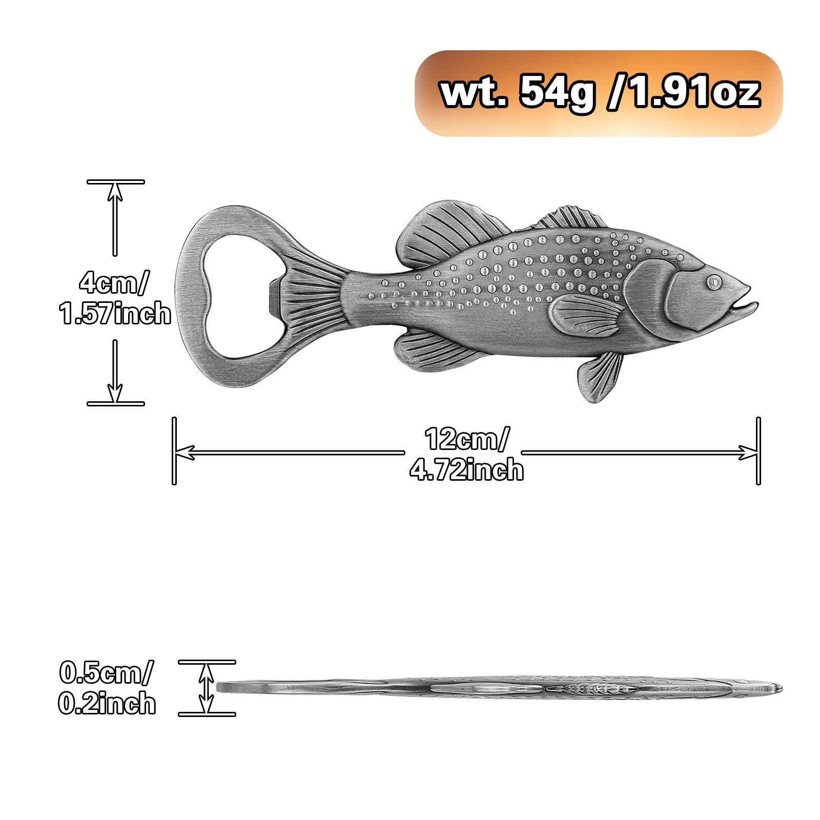 Creative Sea Bass Bottle Opener With Velvet Bag , Exclusive Gift For Fishing Enthusiasts, Bar Tool For Beer Enthusiasts, Ideal For Home And Bar Use, Novel Bar Accessories For Opening Beer - Image 9